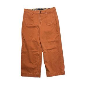 ONE 5 ONE Wide Leg Crop Pants Orange Size 14 /32